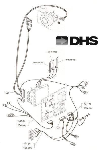 Exploded Diagram for PANEL & ELEC PARTS FR 03/2000