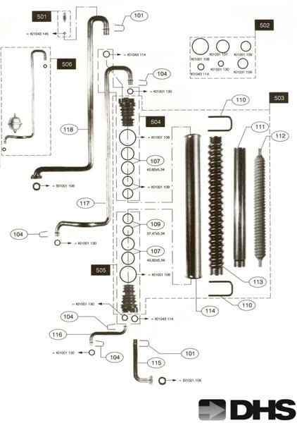 Exploded Diagram for WATER ASSY