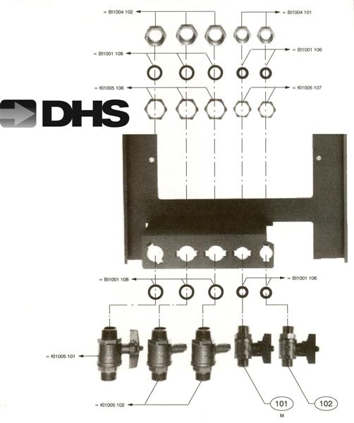 Exploded Diagram for TEMPLATE & CONNECTION ASSY