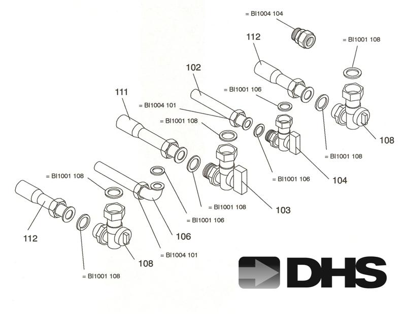 Exploded Diagram for TEMPLATE & CONNECTION ASSY