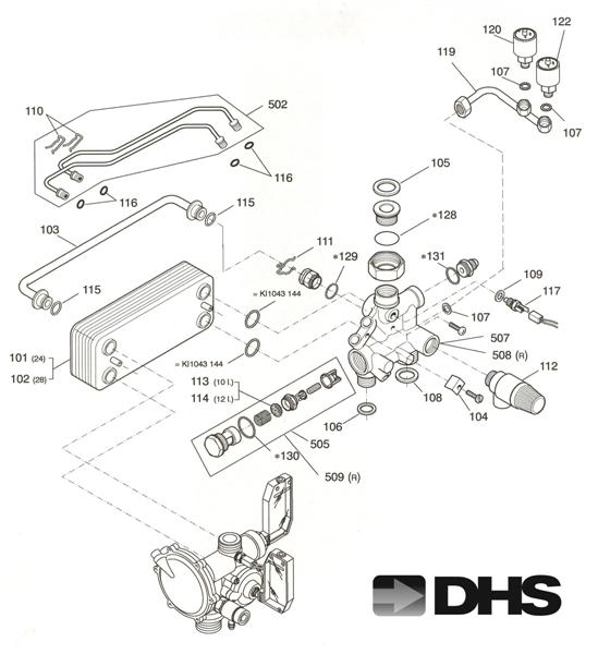 Exploded Diagram for WATER ASSY