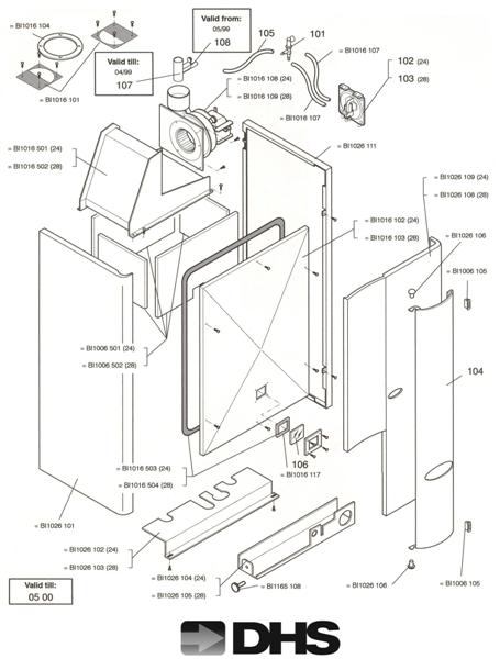 Exploded Diagram for EXT PAN, FRE CHAM TILL 05/2000