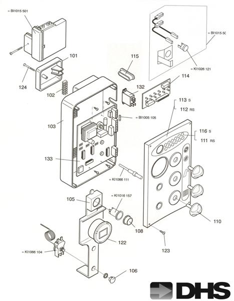 Exploded Diagram for DRIVING PANEL & ELECTRIC PARTS