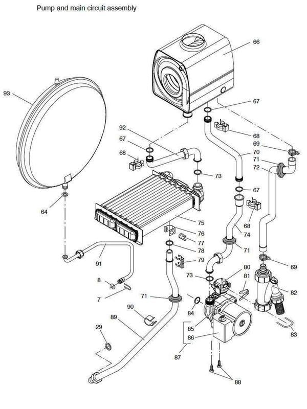 Exploded Diagram for PUMP MAIN CIRCUIT