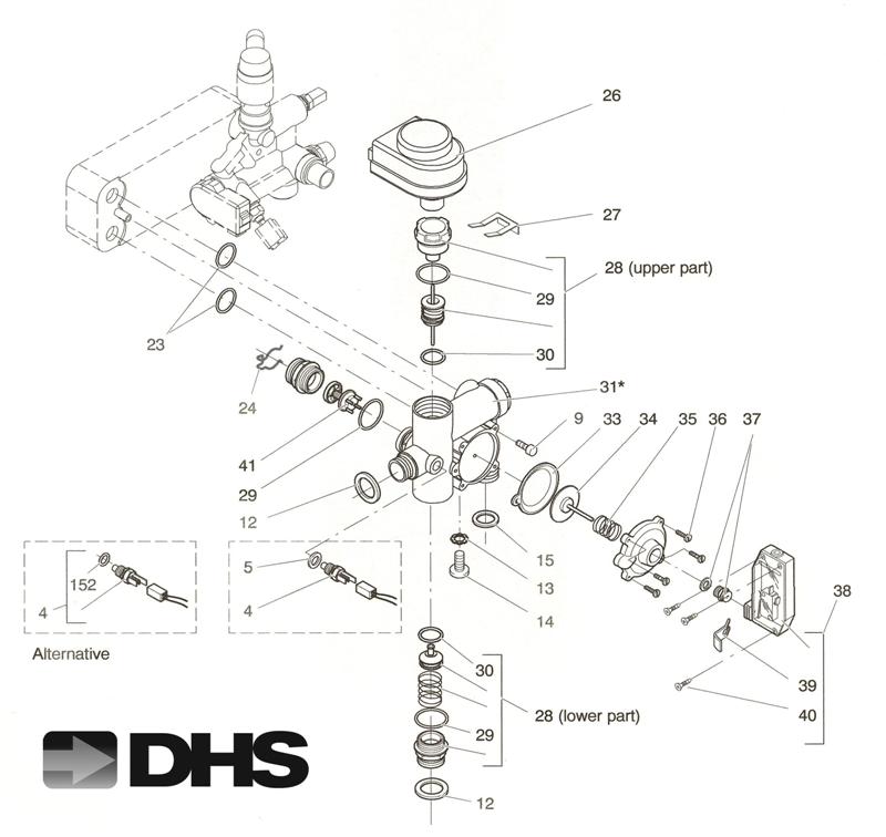 CH FLOW ASSY & 3 WAY DIVERTER logo