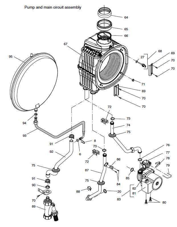 Exploded Diagram for PUMP MAIN CIRCUIT