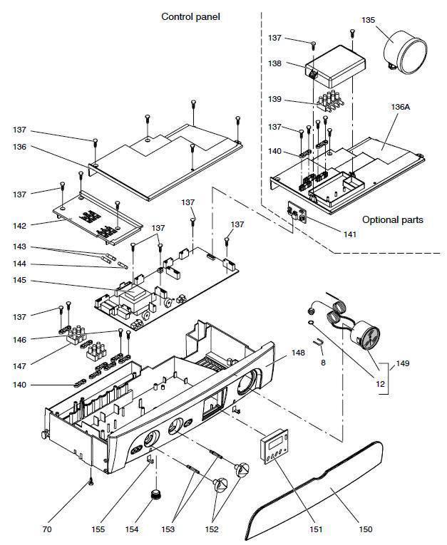 Exploded Diagram for CONTROL PANEL