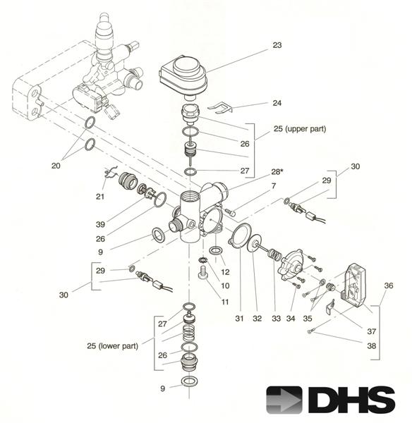 CH FLOW ASSY & 3 WAY DIVERTER logo