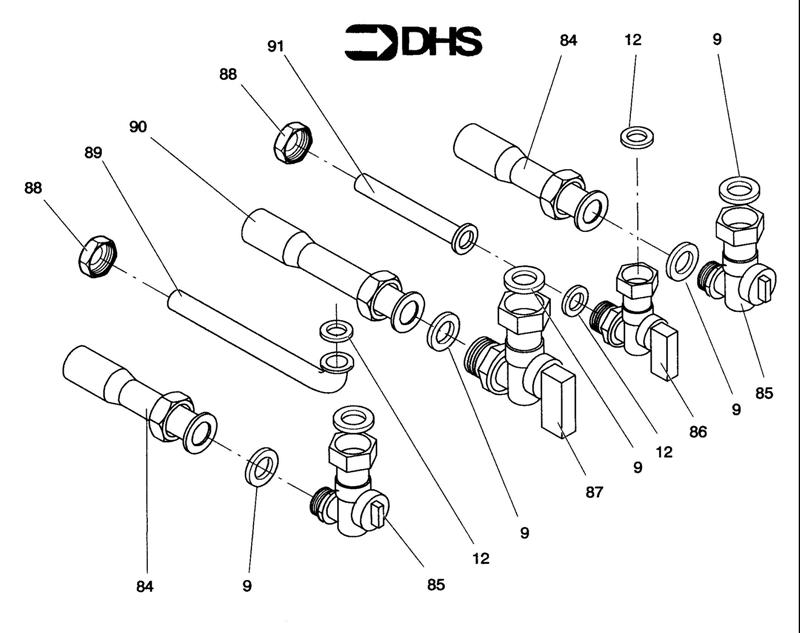 Exploded Diagram for VALVES & CONNECTION PIPES