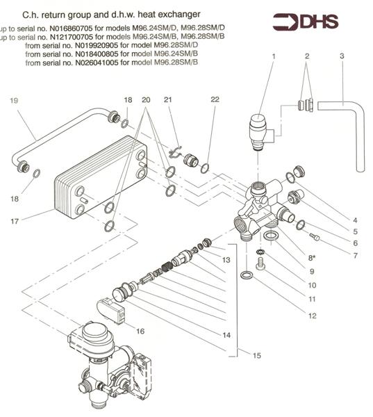 D H W HEAT EXCHANGER ASSY 1 logo