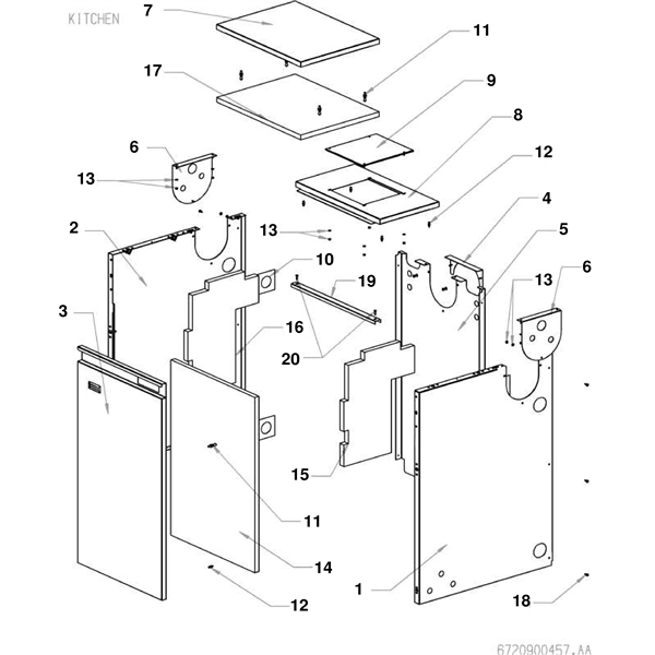 Exploded Diagram for CASING