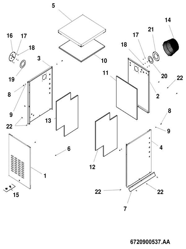 Exploded Diagram for CASING