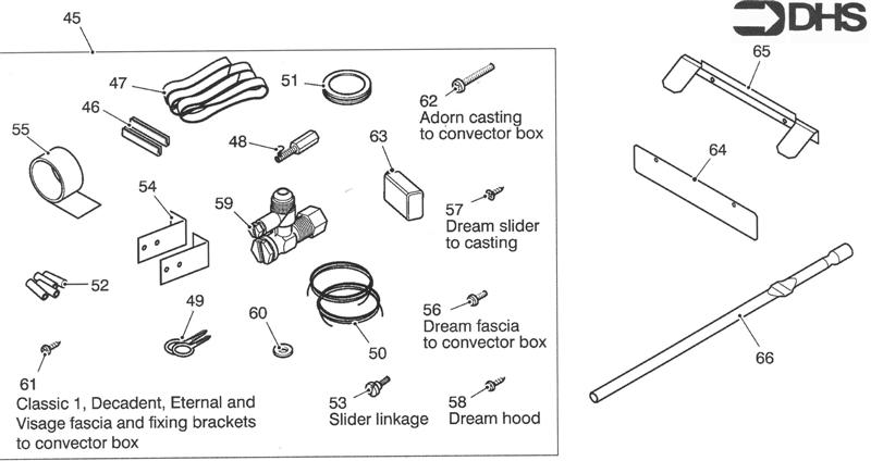 Exploded Diagram for FIXING BRACKETS