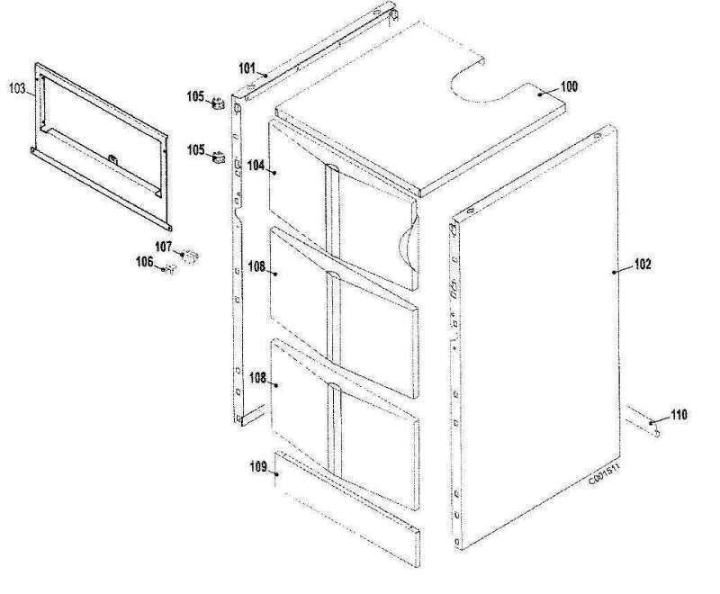 Exploded Diagram for CASE ASSEMBLY