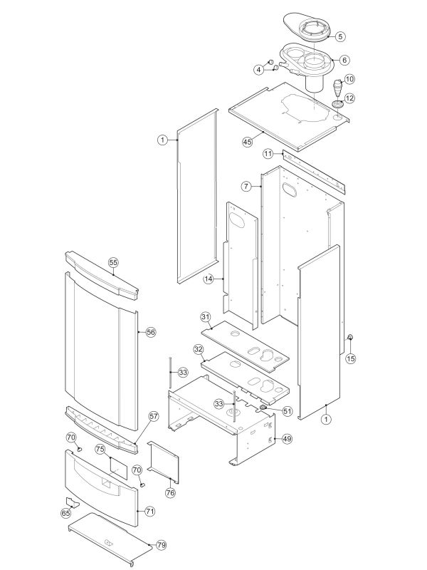 Exploded Diagram for CASE ASSEMBLY
