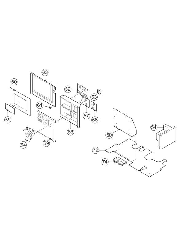 Exploded Diagram for CONTROL PANEL