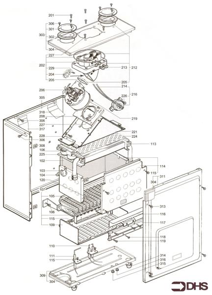 BURNER - FAN ASSY - SEALED CAS logo