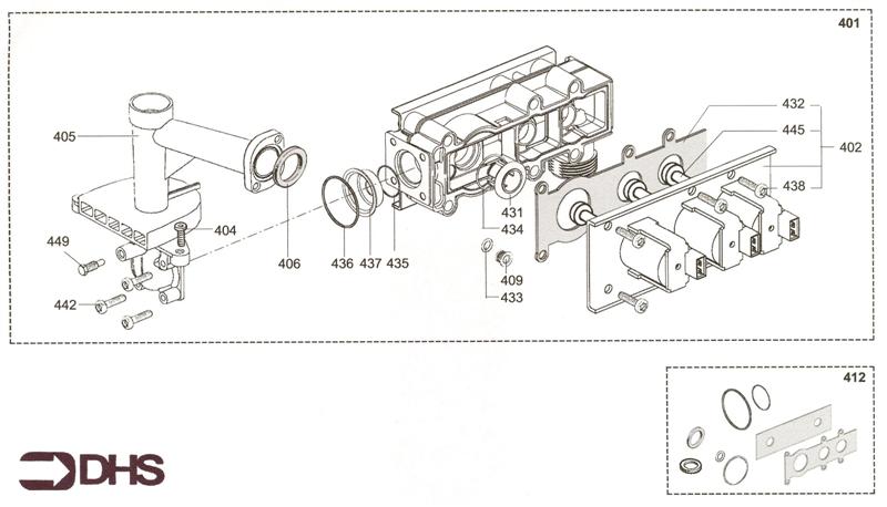 Exploded Diagram for GAS SECTION