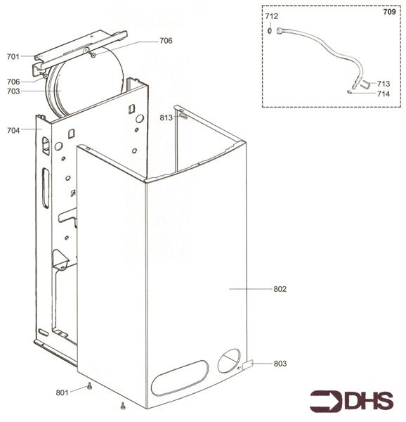 Exploded Diagram for CHASSIS - FRONT CASE