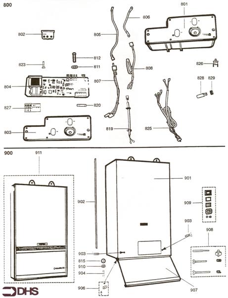 Exploded Diagram for ELECTRICAL BOX - FRONT CASE AS