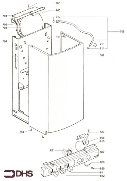 Exploded Diagram for CHASSIS - FRONT CASE