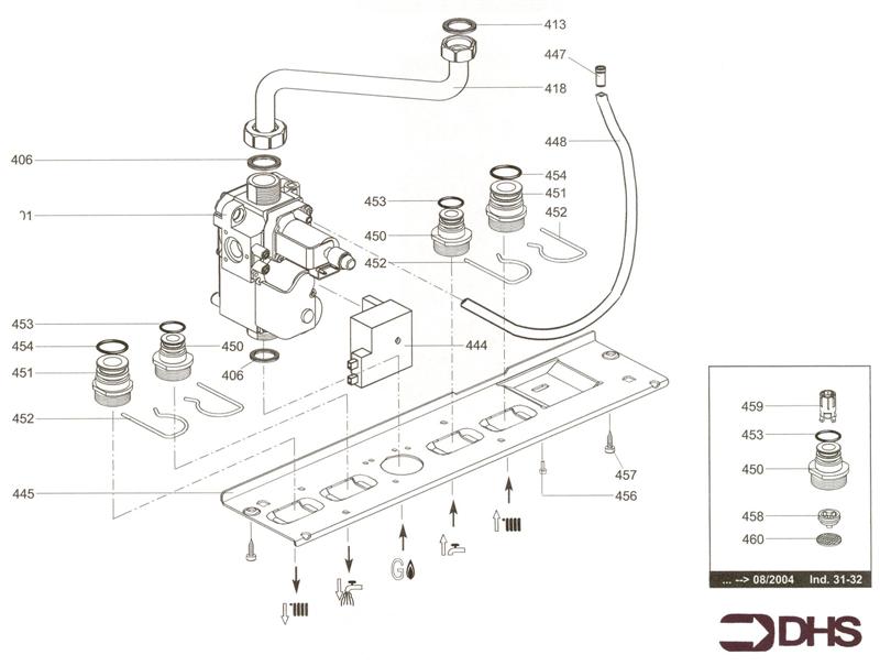 Exploded Diagram for GAS SECTION