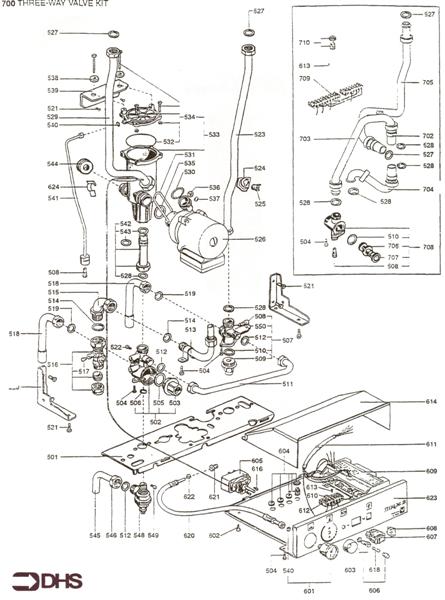 Exploded Diagram for HYDRAULIC BLOCK - ELECTRICAL B