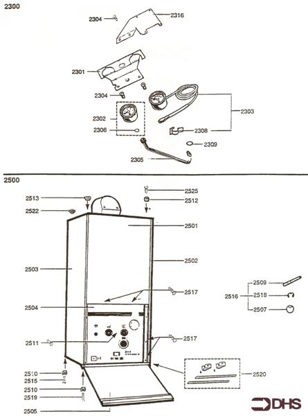 Exploded Diagram for PRESSURE TEMP GAUGE - FRONT CA