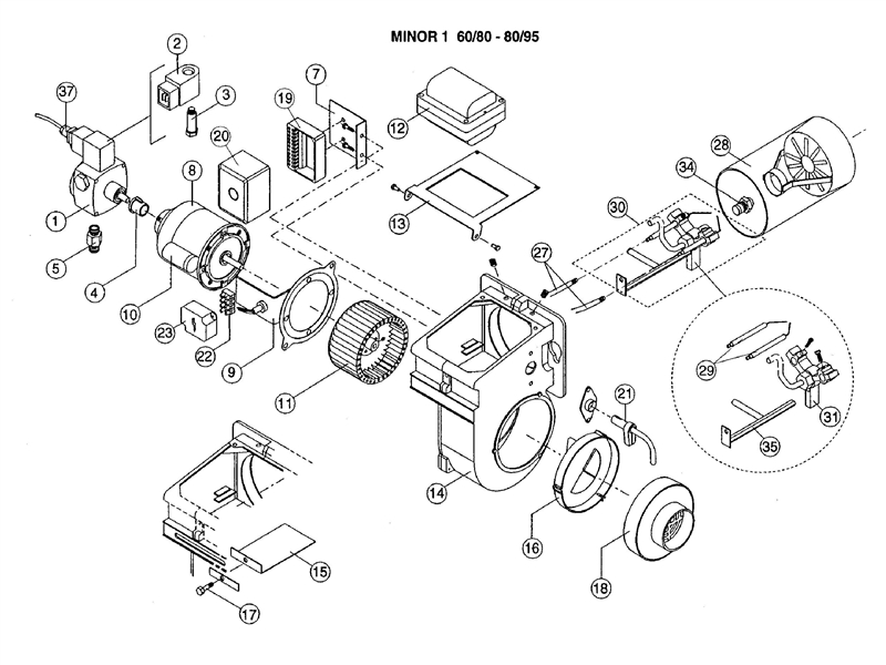 Exploded Diagram for ALL PARTS