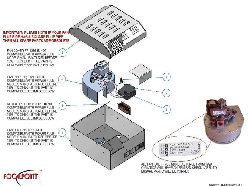 Exploded Diagram for FAN ASSY - SLIMLINE