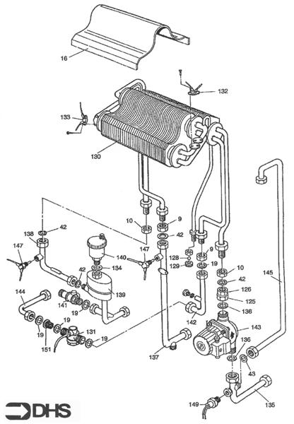 HEAT EXCHANGER FOR CH & DHW & logo