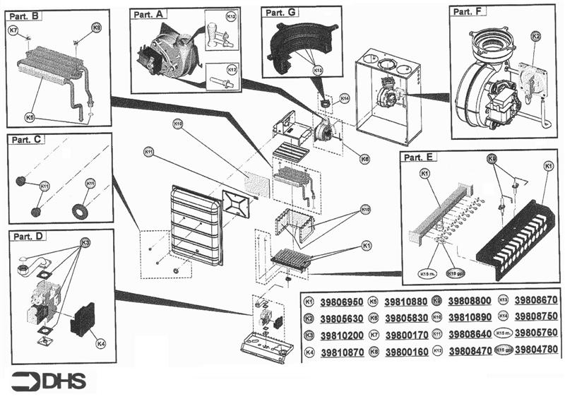 Exploded Diagram for GAS LINE
