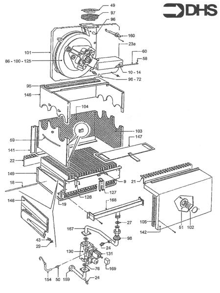 Exploded Diagram for GAS LINE