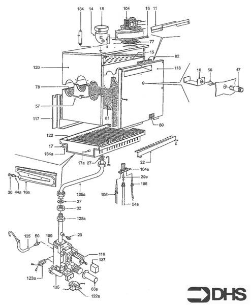 Exploded Diagram for GAS LINE