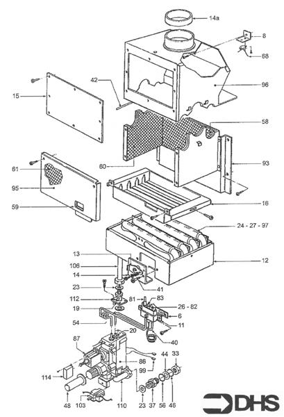 Exploded Diagram for GAS LINE