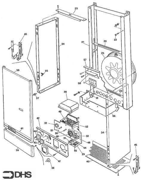 Exploded Diagram for CASING ASSEMBLY & CONTROL BOX