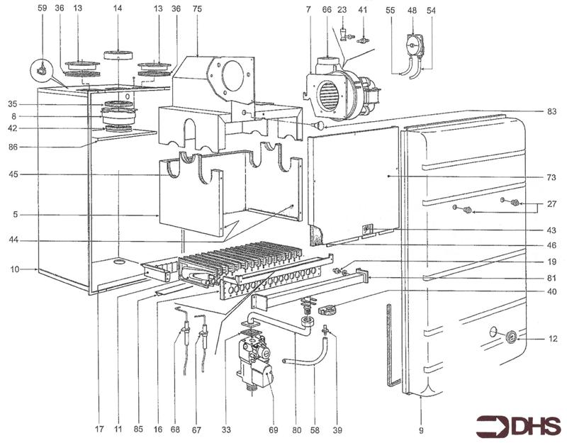 Exploded Diagram for GAS LINE
