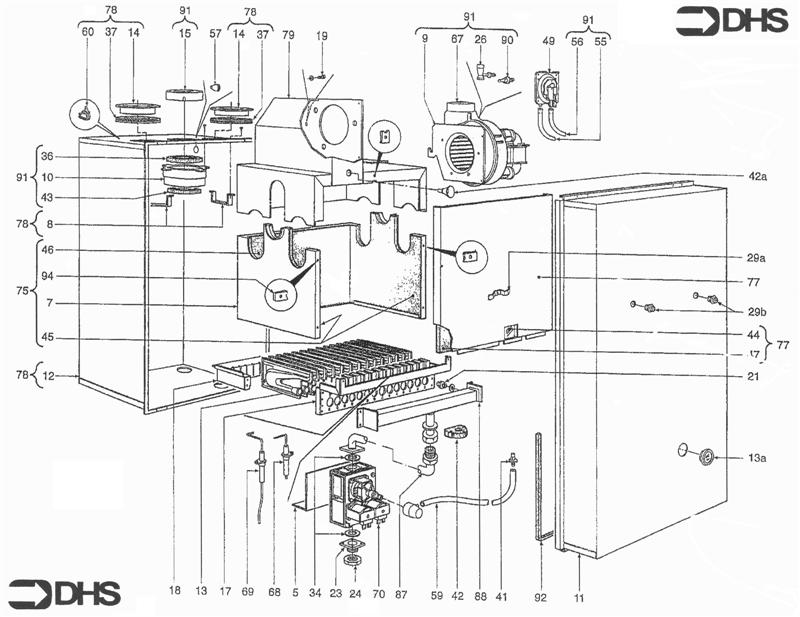 Exploded Diagram for GAS LINE