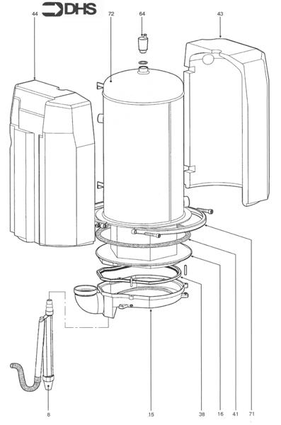Exploded Diagram for HEAT EXCHANGER