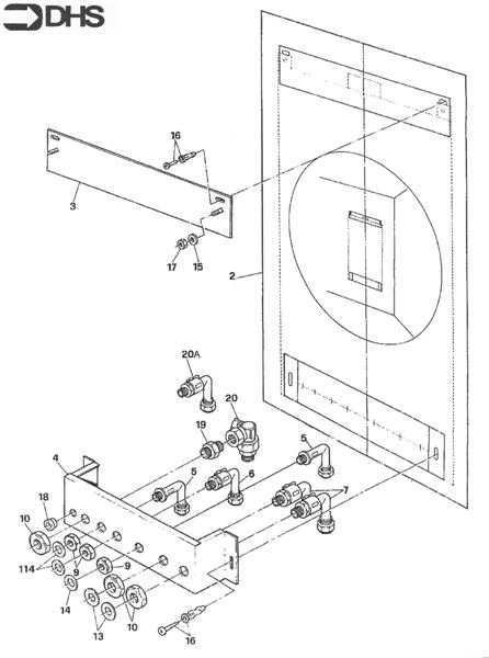 Exploded Diagram for JIG BRACKET & COCKS