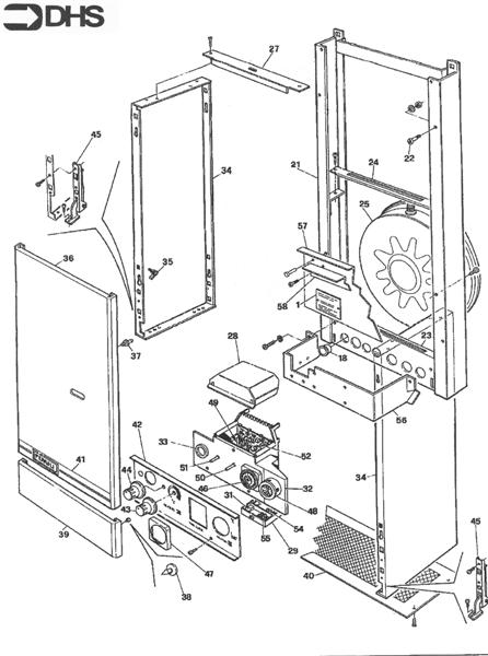 Exploded Diagram for CASING ASSEMBLY & CONTROL BOX