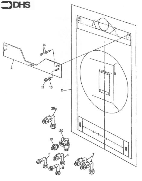 Exploded Diagram for HANGING BRACKETS & COCKS