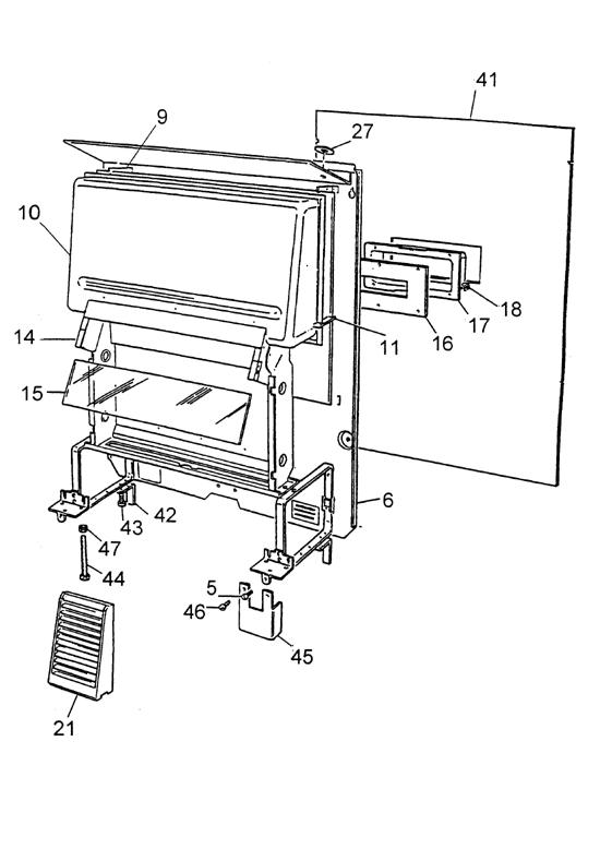 Exploded Diagram for FIREBOX ASSEMBLY