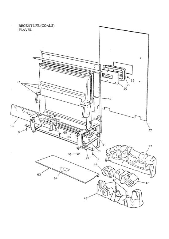 Exploded Diagram for FIREBOX ASSEMBLY