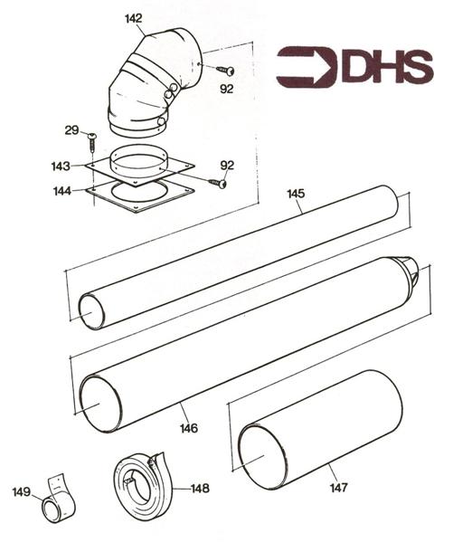 Exploded Diagram for FLUE ASSY