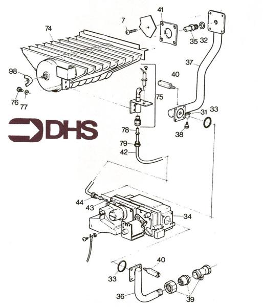 Exploded Diagram for BURNER ASSY