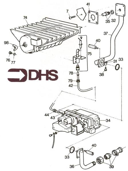 Exploded Diagram for BURNER ASSY