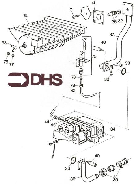 Exploded Diagram for BURNER ASSY