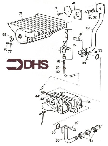Exploded Diagram for BURNER ASSY