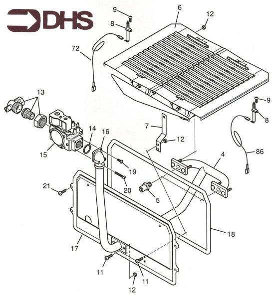 Exploded Diagram for BURNER